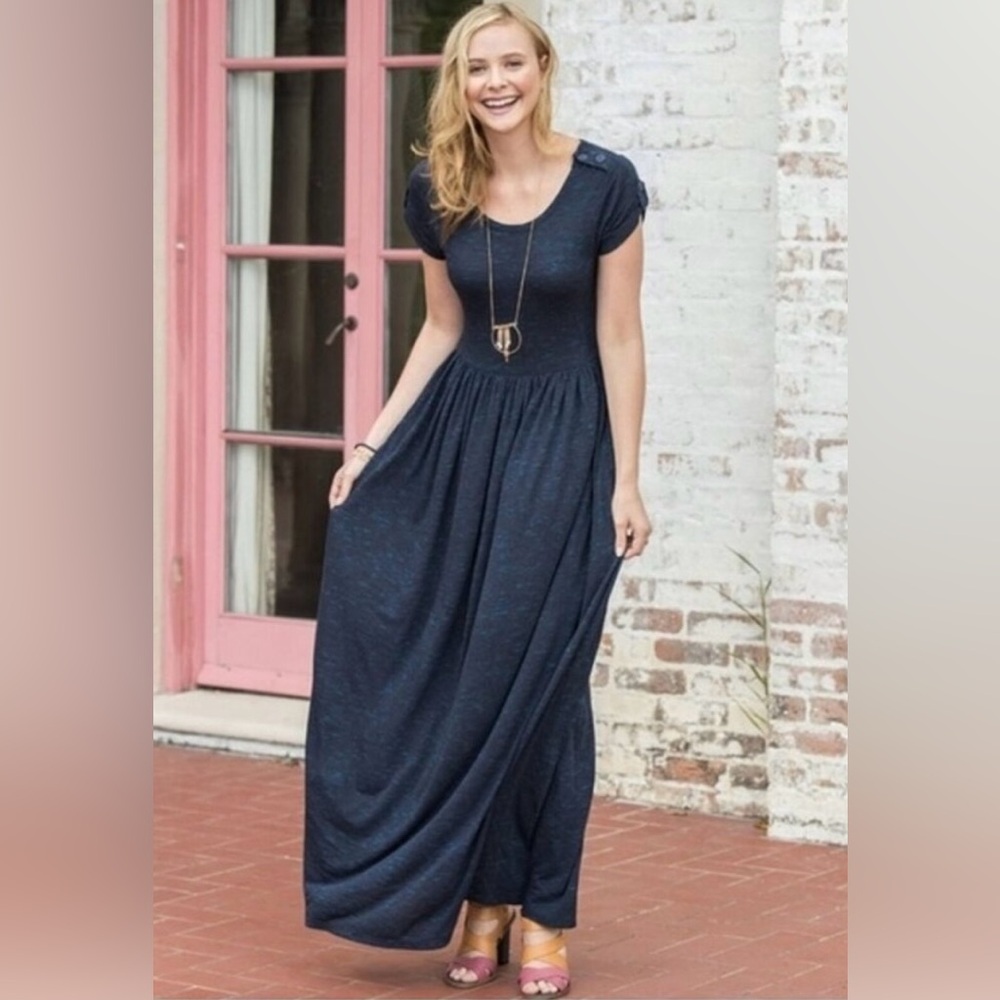 Matilda Jane Curtain Call Maxi Dress in Navy